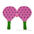 Set di racchet da tennis in legno di logo personalizzato